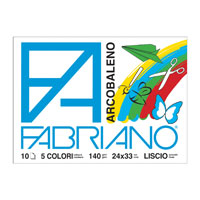 Album Disegno Arcobaleno 24x33 Fg 10 Gr 140 Fabriano 44312433 8001348149064