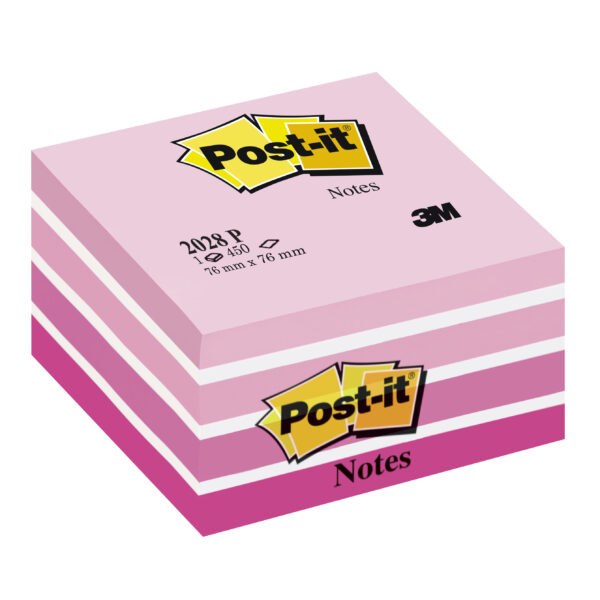 Blocco Cubo 450foglietti Post It 76x76mm 2028 P Pastello Rosa 7100172384 4001895871351