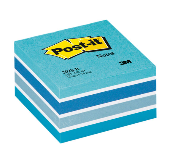 Blocco Cubo 450foglietti Post It 76x76mm 2028 B Pastello Blu 7100172385 4001895872792