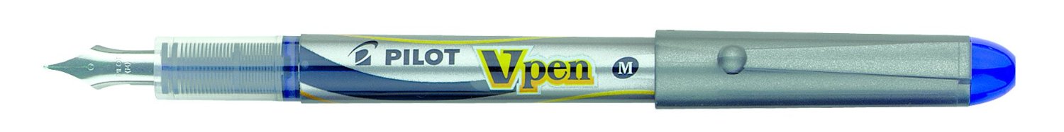 Penna Stilografica Blu V Pen Silver Pilot 7571 4902505281648