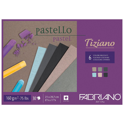 Blocco Disegno Tiziano Collato A4 Gr 160 Fg 30 Colori Brizzati Fabriano 46221297 8001348156895