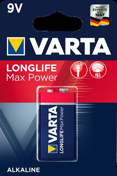 Longlife Max Power Rossa 9v Varta 4722101401 4008496545612