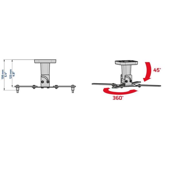 Pro100 Supp Soffit Videop White Meliconi 480804ba 8006023241712