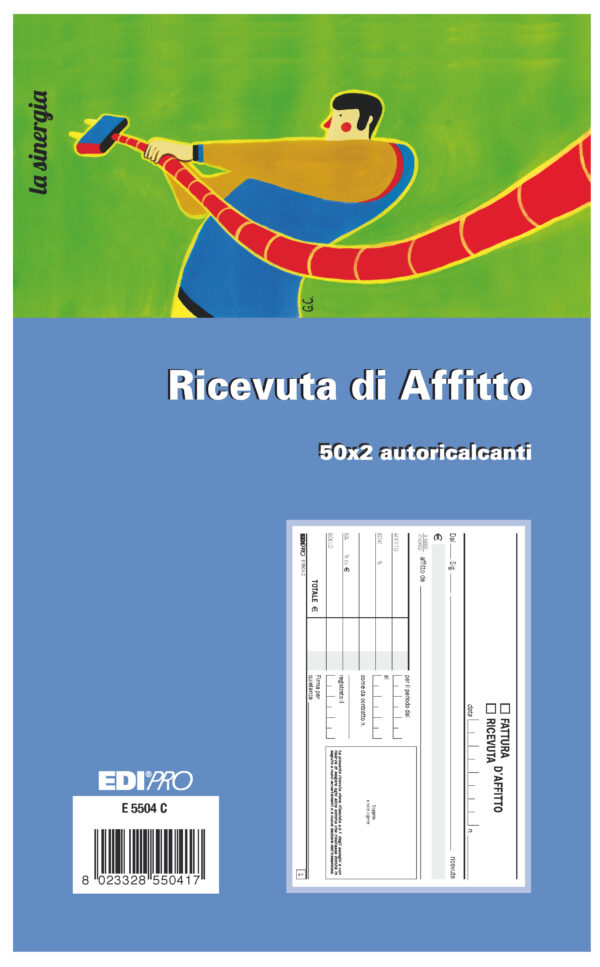 Blocco Ricevute D 39 Affitto 50 50 Fogli Autoric 9 9×17 E5504c E5504c 8023328550417