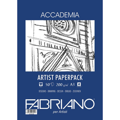 Blocco Fabriano Accademia Artist Fg 50 Gr 200 A3 Fabriano 50813200 8001348164913