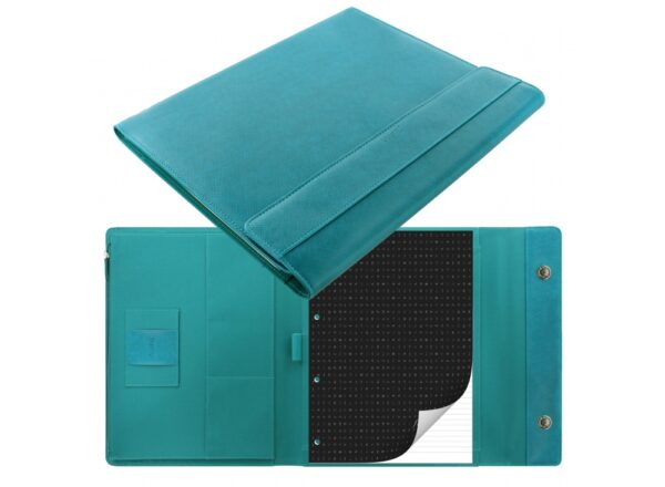 Portablocco Saffiano 32 1×25 5x3cm Acqua Marina Chiusura Magnetica Filofax 840005 5015142250218