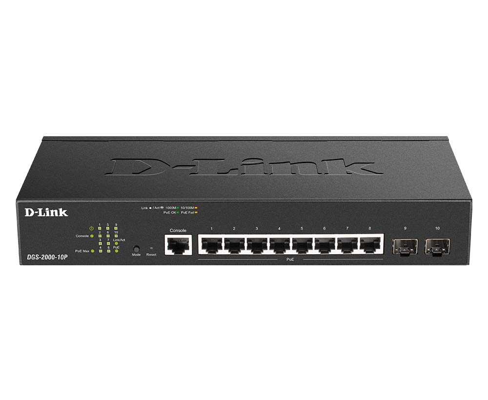 8 Port Gbit Poe Managed D Link Dgs 2000 10p 790069460470