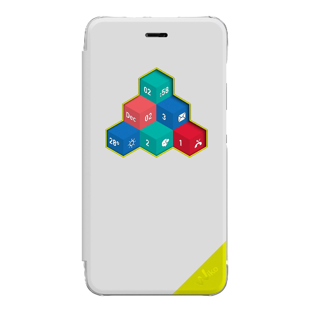 Wiko Folio Wicube White Wikomobile Cover Wkprfiwh4901 3700738111531