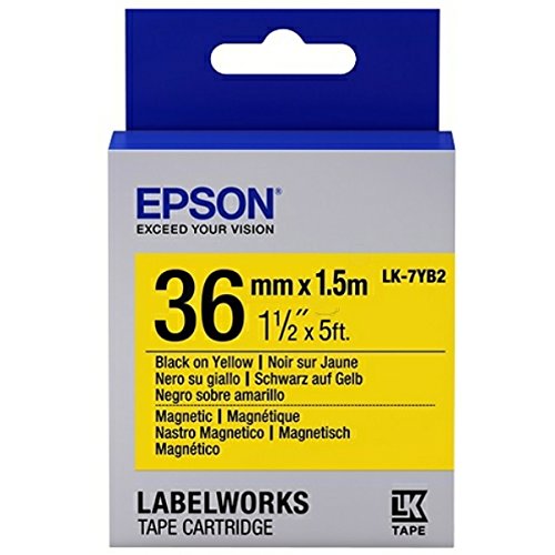 Tape Lk 7yb2 Magnetic Blk Ye Epson Labelworks Supplies S6 C53s657008 8715946619613