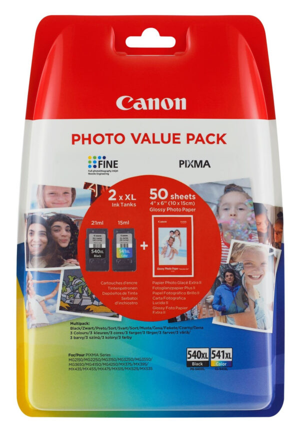 Pg 540xl Cl540xl Photo Value Bl Canon Supplies Ink Hv 5222b013 8714574630786