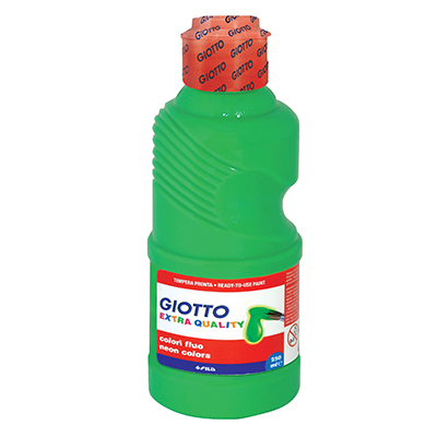 Tempera Giotto Fluo Flacone 250 Ml Verde Giotto 531102 8000825969126