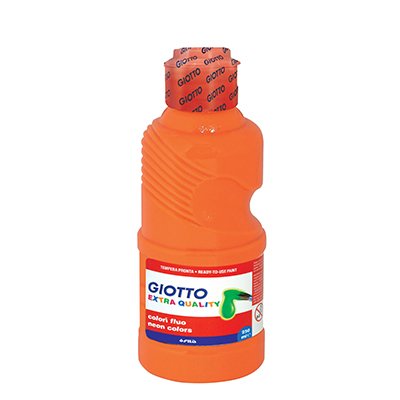 Tempera Giotto Fluo Flacone 250 Ml Arancio Giotto 531103 8000825969140