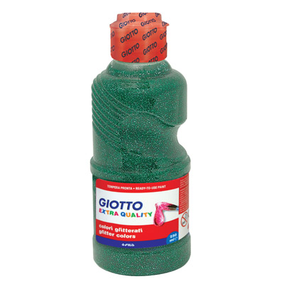 Tempera Giotto glitter 250 ml. verde