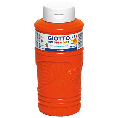 Tempera Giotto Colori a Dita Ml 750 Arancione Giotto 536005 8000825536021