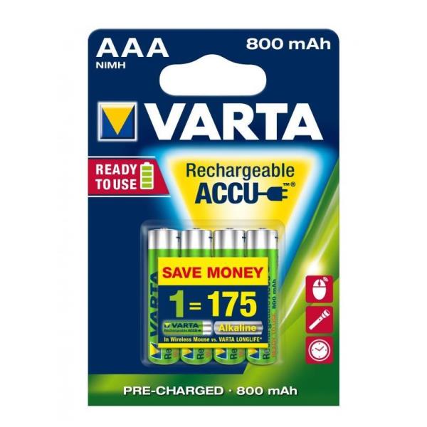 4xaaa 800mah Rr Accu R2u Cf 4 Varta 56703101404 4008496550616