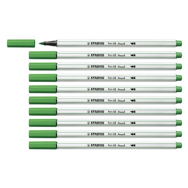 Stabilo Pen 68 Brush Verde Stabilo 568 36 4006381545891