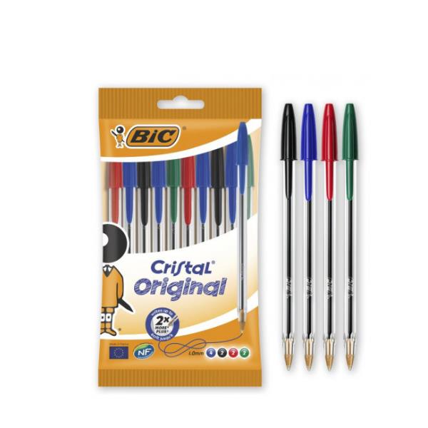 Penna a Sfera a Scatto Gelocity Bic 0,7 mm 829157 Nero 3086126600659