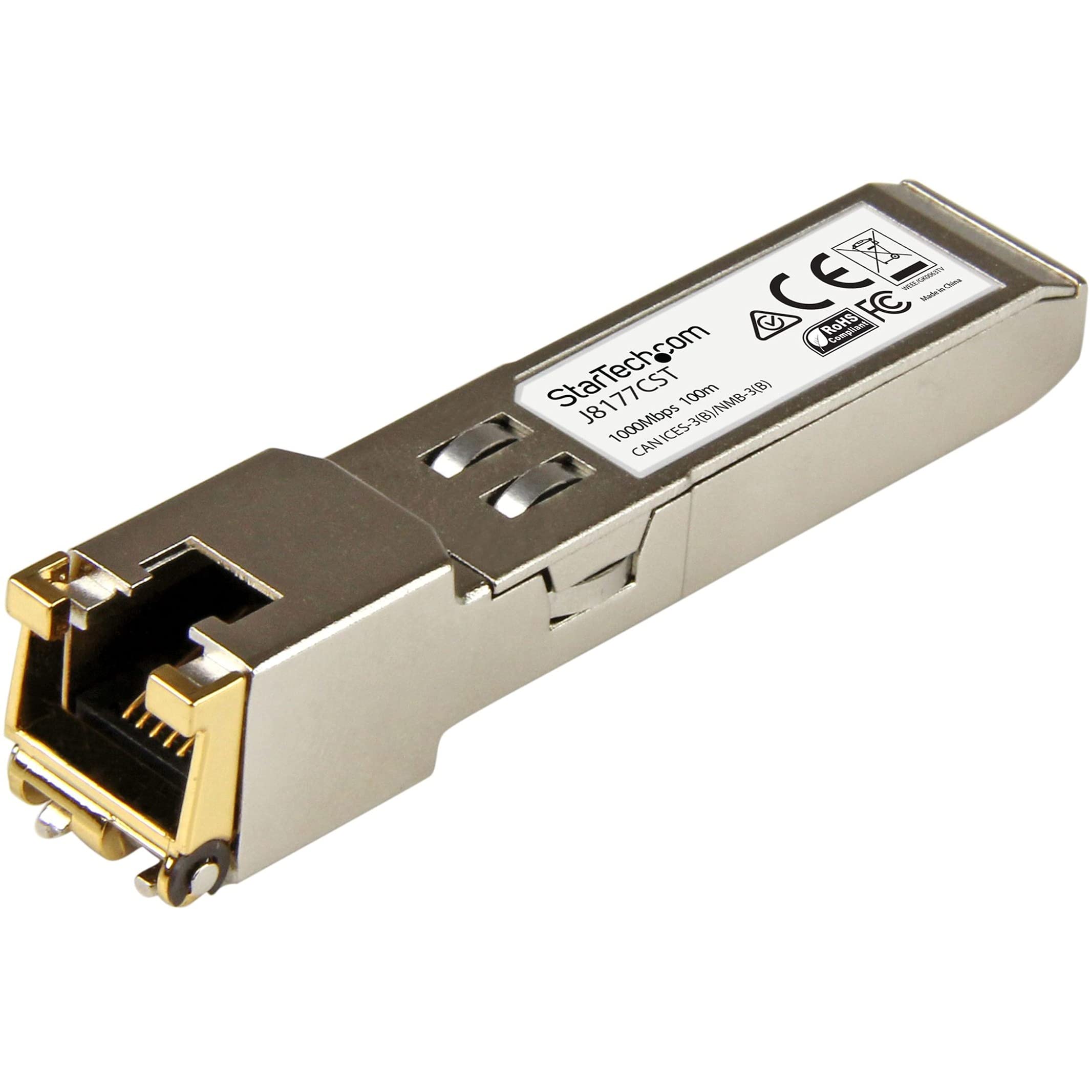 Rj45 Transceiver Gigabit Sfp Startech Networking J8177cst 65030865234