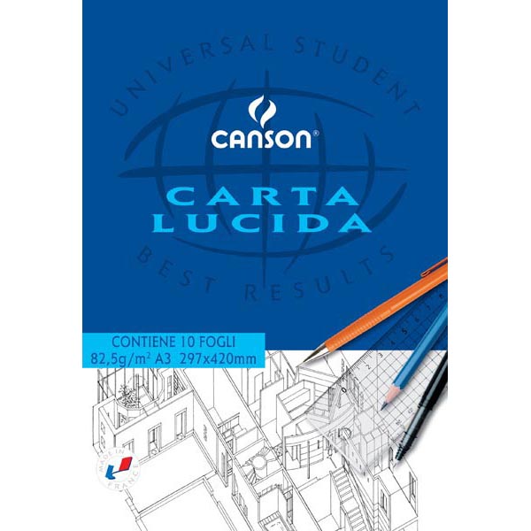 Blocco Carta Lucida Manuale 297x420mm 10fg 80gr Canson C200005827 3148950058270
