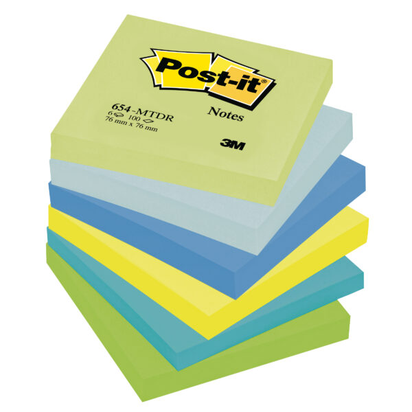 Blocco 100foglietti Post It 76x76mm 654 Mtdr Dream 72gr Assortito 7100172316 4046719506385