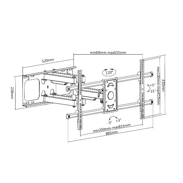 Staffa Tv Tilt Swivel 37 90 Poll Conceptronic 650324c 4015867205174