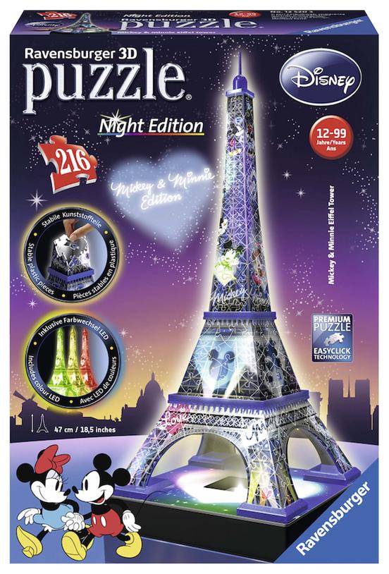 Disney Torre Eiffel Night Edition Ravensburger 12520 4005556125203