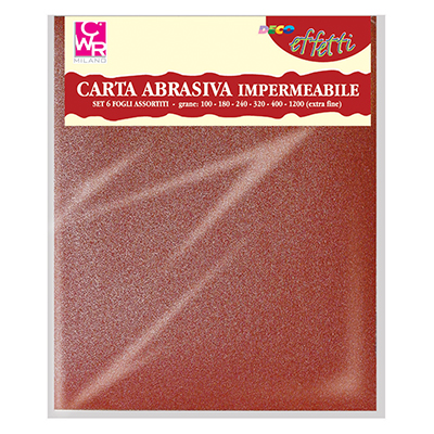 Fogli Abrasivi Cm 23x28 Set 6 Pz Cwr 6788 8004957067880