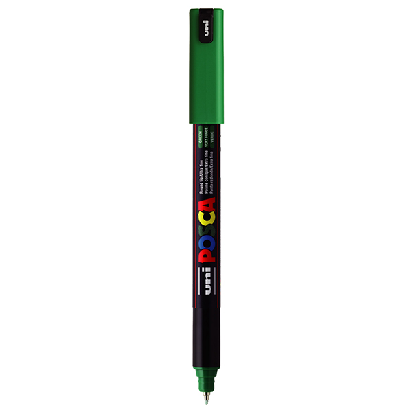 Marcatore Uni Posca Pen Pc1m P Extra Fine 0 7mm Verde Uni Mitsubishi M Pc1mr V 4902778089811