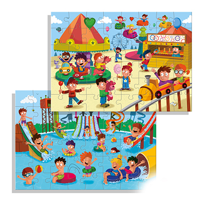 Puzzle 2 X 48 Parco Aquatico e Fiera Diset 69983 8410446699836