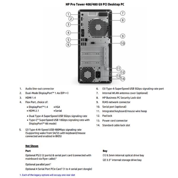 Pro Twr 400 G9 I7 8 256 W11pd 3yw Hp Inc 6a740ea Abz 196786058738