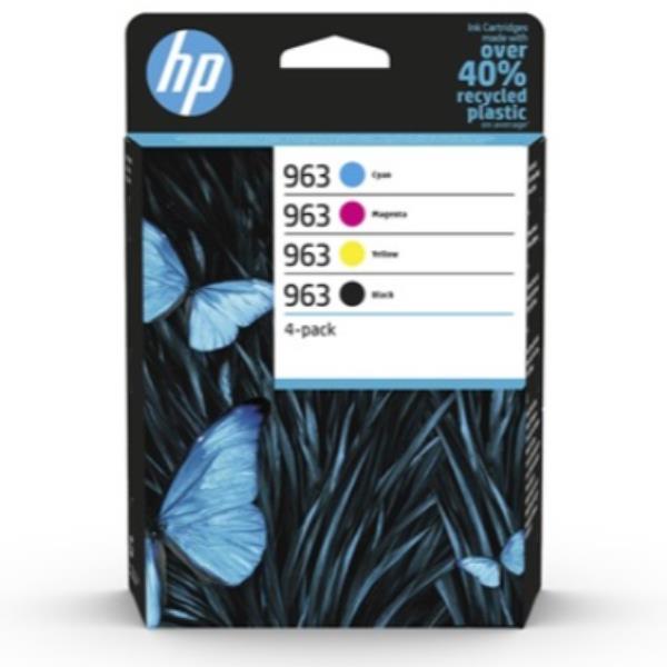 Hp 963 Cmyk Original Ink 4 Pack Hp Inc 6zc70ae 301 195122352226