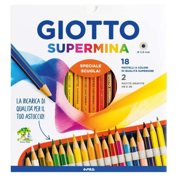 2 Pastello Supermina Giotto 23630000 8000825021183