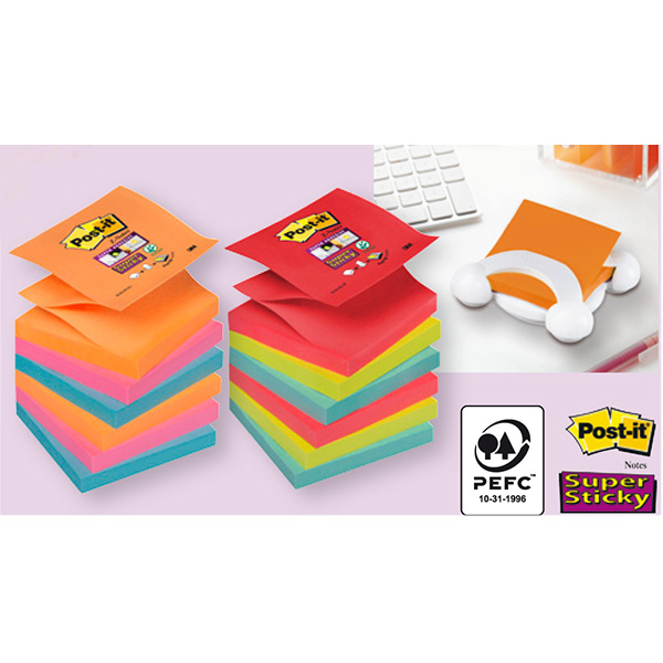 Blocco 90foglietti Post It Super Sticky Z Notes 76x76mm R330 6ss Rio D J 7100147840 71239 a