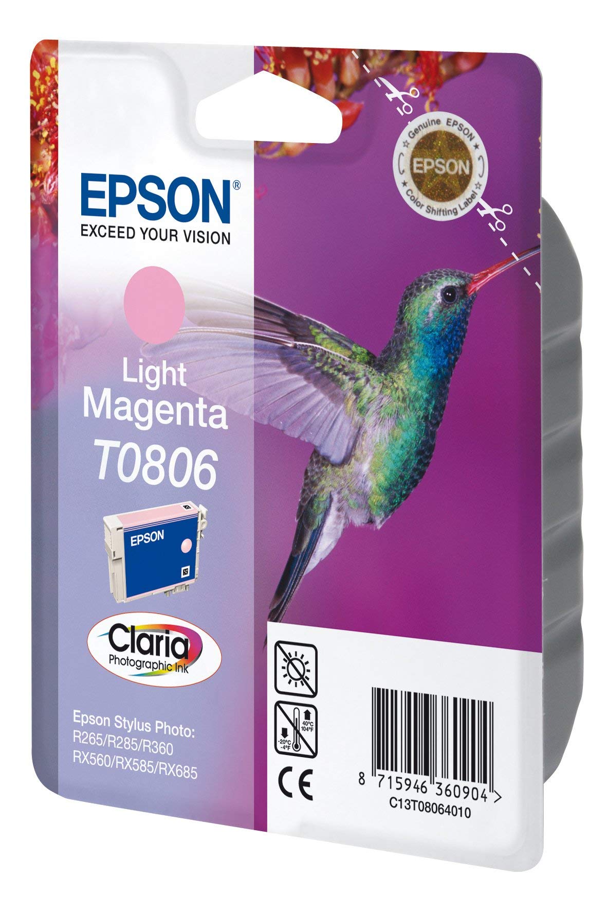 Cartuccia Inch Magenta Chiaro Blist Epson C13t08064021 8715946494234