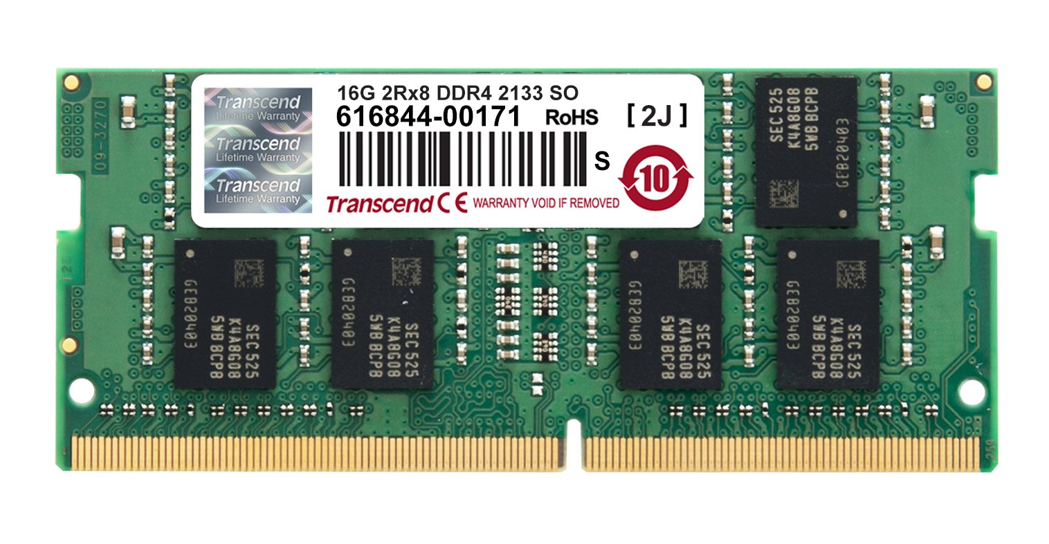 16gb Ddr4 2133 So Dimm 2rx8 Transcend Memory Module Ts2gsh64v1b 760557833291