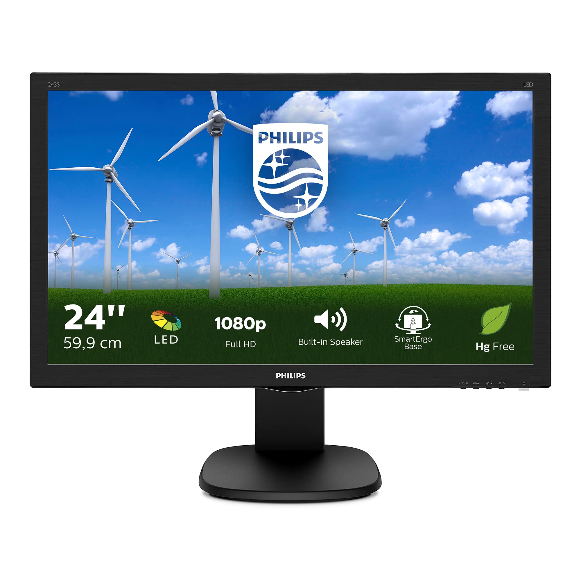 23 6in 1920x1080 16 9 1ms Mmd Philips Monitors 243s5lhmb 00 8712581750411