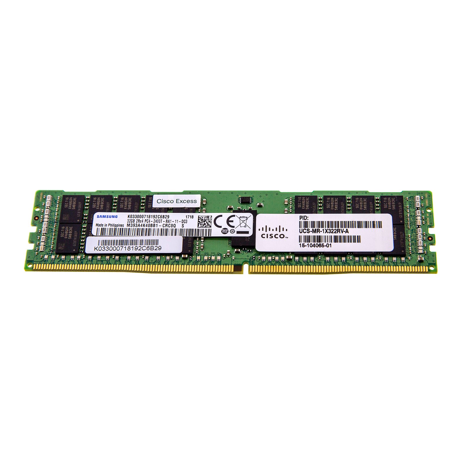 32gb Ddr4 2400 Mhz Rdimm Cisco Ucs Assembly Ucs Mr 1x322rv a 882658802362