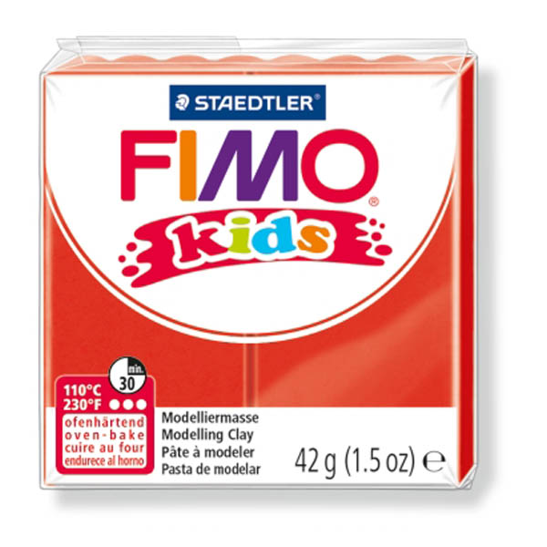 Pasta Polimerica Fimo Kids 42gr Rosso