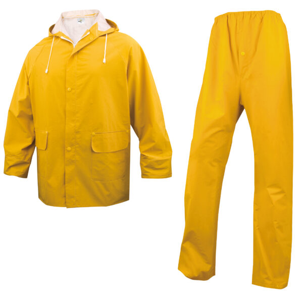 Completo Impermeabile En304 Tg L Giallo Giacca Pantalone En304jagt2 3295249128265