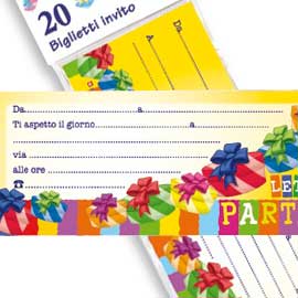 Blocchetto 20 Inviti Alla Festa Pegaso