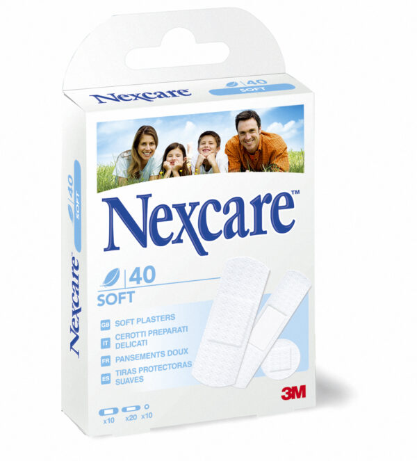 Box 40 Cerotti Soft Bianchi in Tnt Assortiti Nexcare 7000114776 74582 a