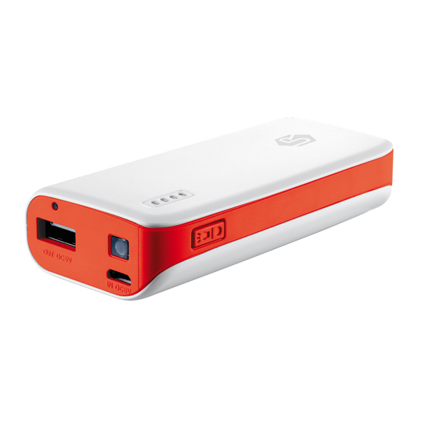 Caricabatteria Powerbank 4400 Rosso Trust 21226 8713439212266