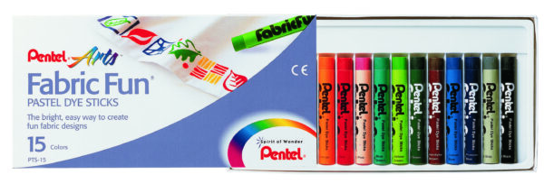 Astuccio 15 Pastelli per Tessuto Fabric Fun Pentel Pts 15 4711577000152