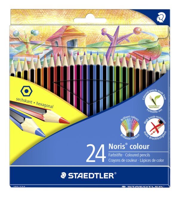 Astuccio 24 Matite Noris Colour in Wopex Colori Assortiti Staedtler 185c24 4007817009215