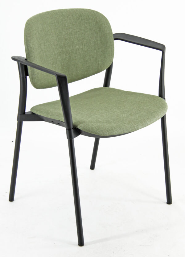 Poltroncina Visitatore Step Verde C Bracc Spnsbr V 76662 a