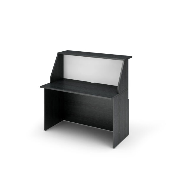 Modulo Reception Sopralzo Desktop 120x76x117cm Nero Ven Bianco Prestige 2824 B12 83