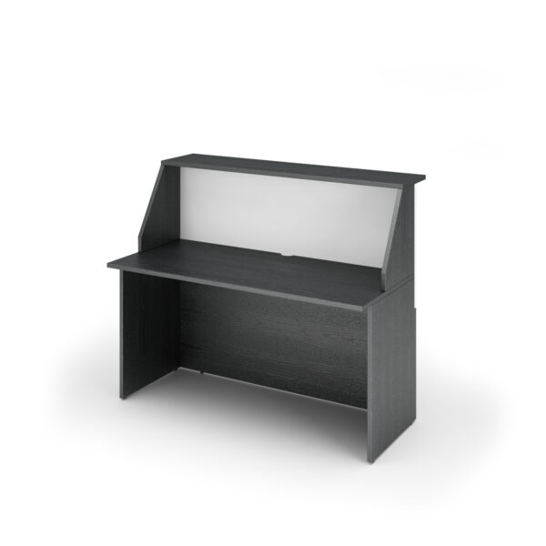 Modulo Reception Sopralzo Desktop 140x76x117cm Nero Ven Bianco Prestige 2824 B14 83