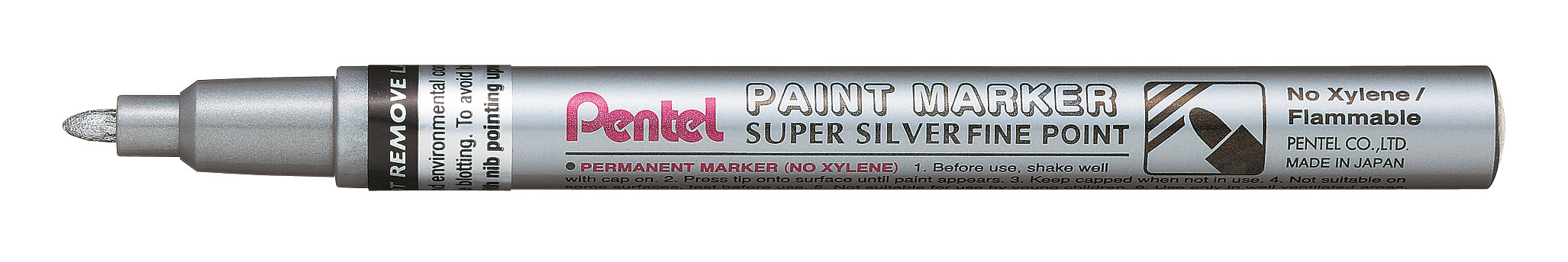 Marcatore Paint Msp10 Punta Fine Vernice Argento Pentel Msp10 Z 884851016874