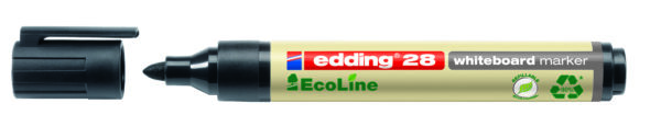 Marcatore Nero per Lavagne Bianche Edding 28 Ecoline Tratto 1 5 3 00mm e 28001 4004764918140