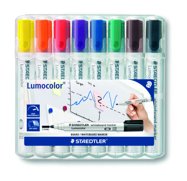 Busta 8 Pennarelli Lumocolor 351 Staedtler per Lavagne Cancellabili 351wp8 4007817186244